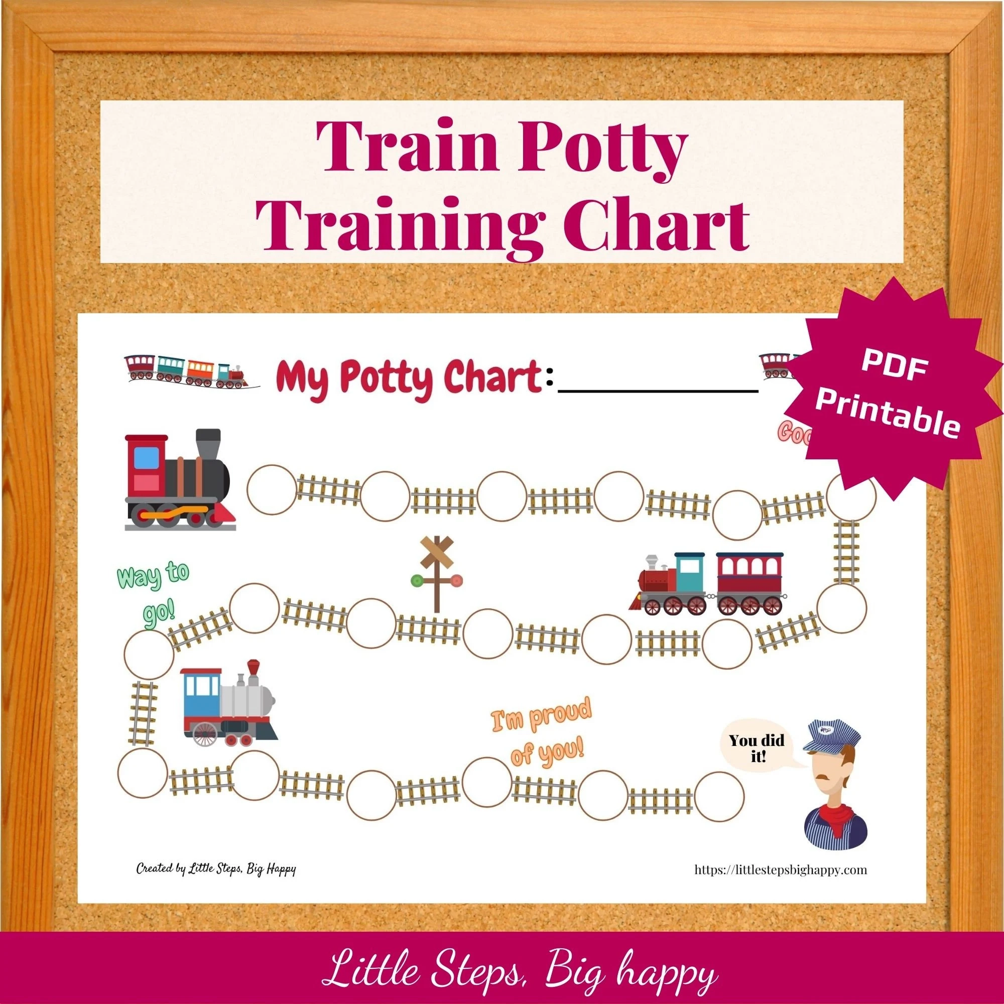 train potty training chart