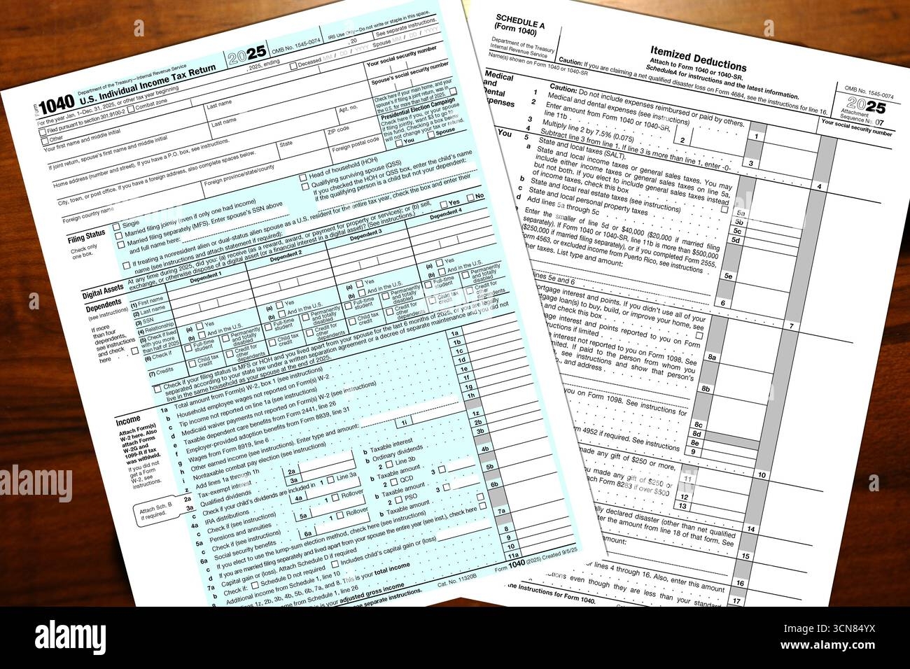2025 tax forms 1040 printable
