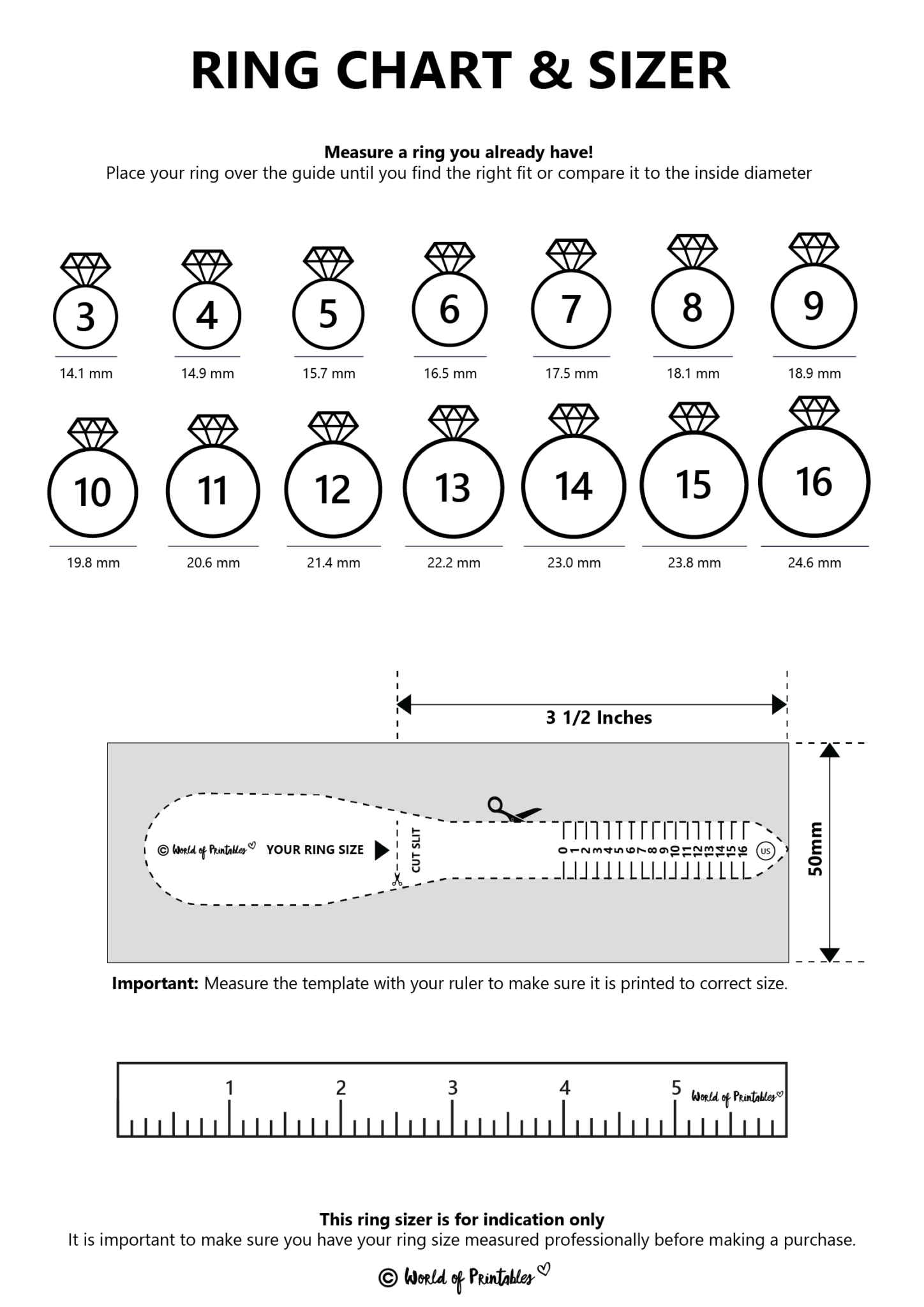 Us Men 039 s Ring Size Printable Chart Printable Ring How To Find Your Us Ring Size Printable Ring Size