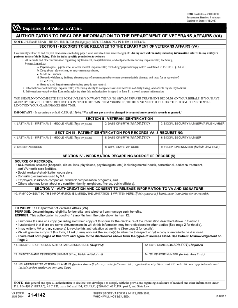 Va Form 21 4140 Printable Study Planner