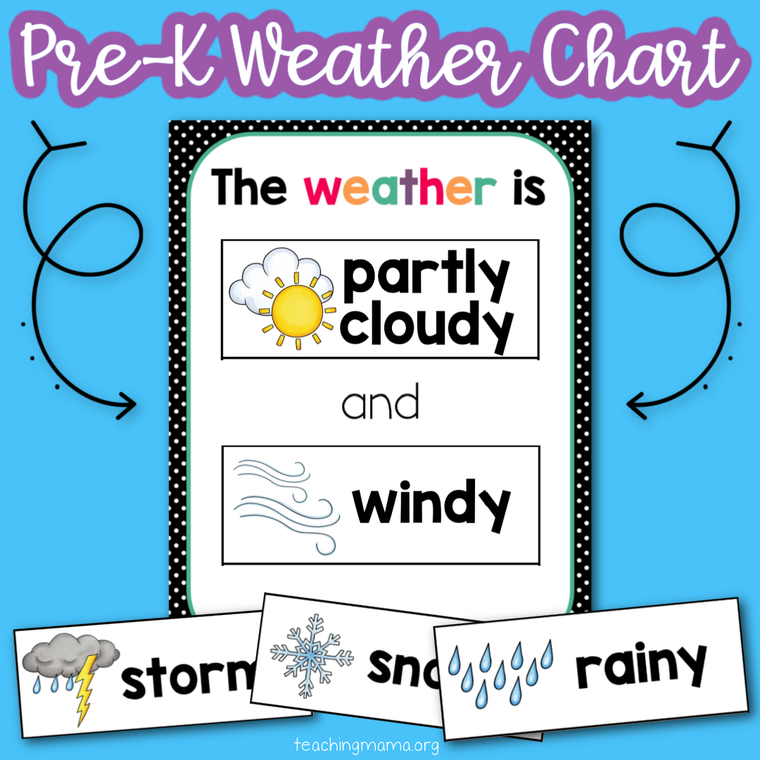 weather chart for nursery