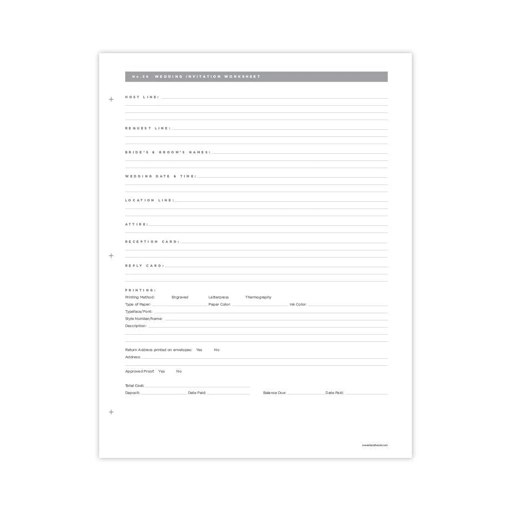 wedding planner template free